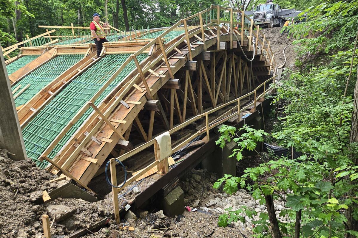 Historic Bridge, Traditional Methods — Lake Woodbine Bridge